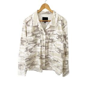 Anthropologie Sanctuary NWOT Neutral Camouflage Military Style‎ Shacket Jacket
